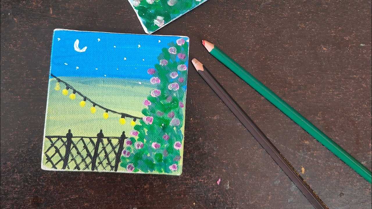 Easy Landscape 🌆 Painting 🖌️|Very Easy Drawing For Beginners 