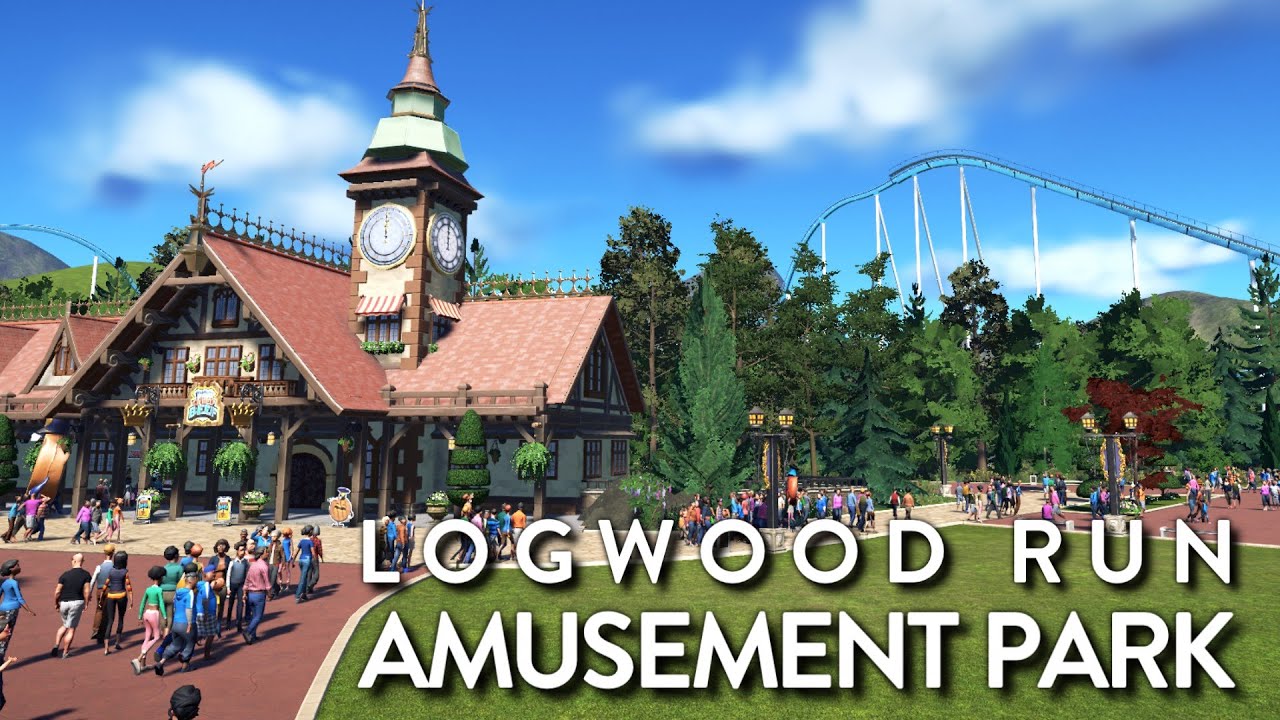 Planet Coaster - Logwood Run Amusement Park (Timelapse)