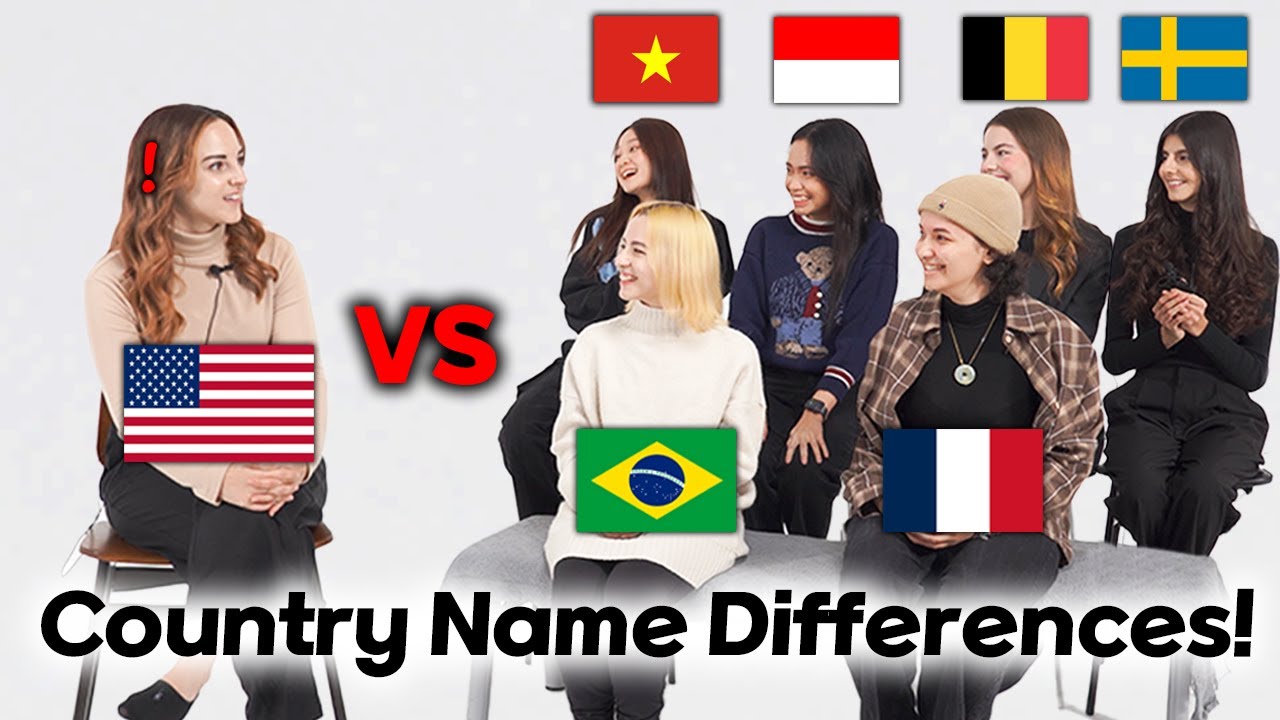 American was shocked by Country Name Difference all over the world!!