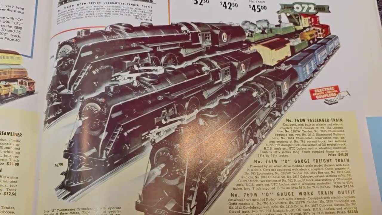 Classic Vintage Lionel outfit 768W with 763E Hudson and blue comet passenger cars. #lionel #train