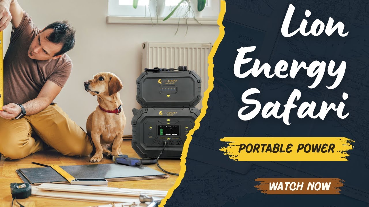 Lion Energy Safari Portable Power Generator - 3000W - 1612Wh Storage