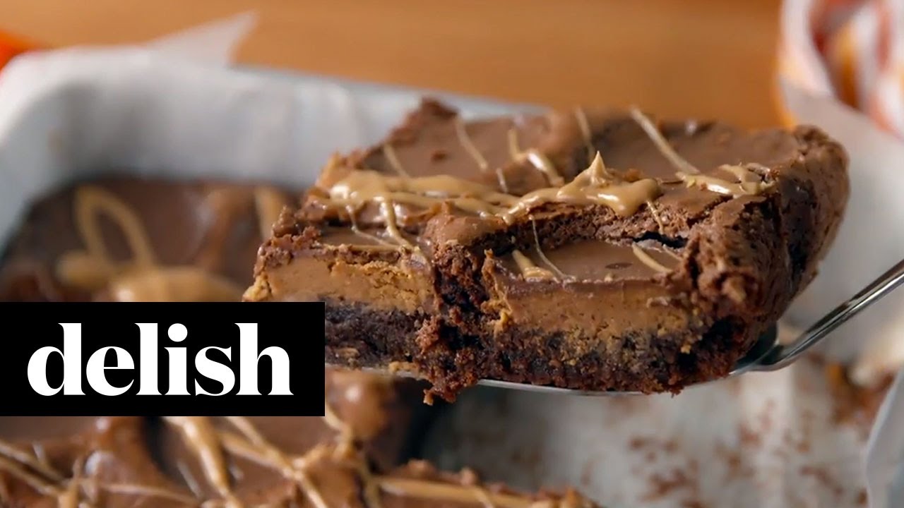 Reese's Stuffed Brownies | Delish