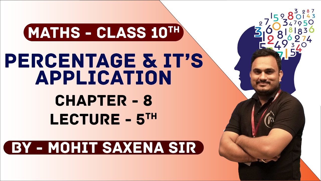 Percentage & It's Application | Lecture 5th | Class10 | Mathematics | Mohit Sir | NIOS Vision Point