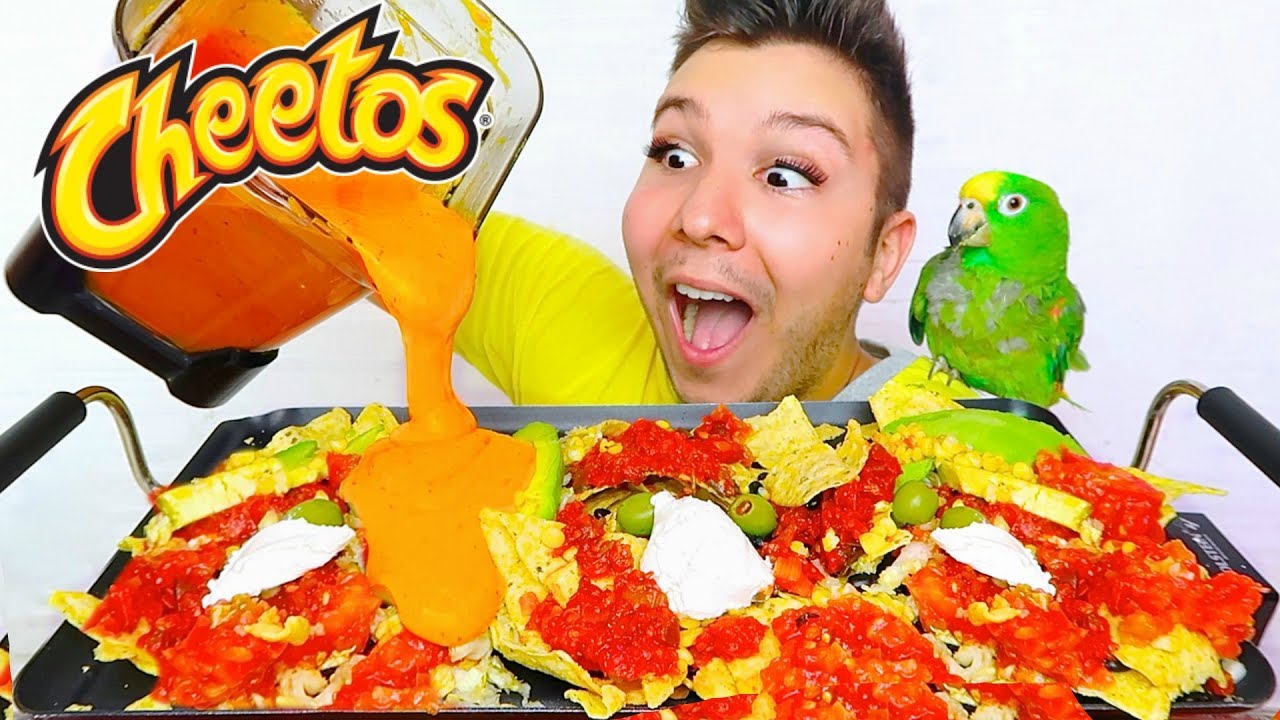 CHEESY CHEETOS FULLY LOADED NACHO FEAST  • Mukbang & Recipe