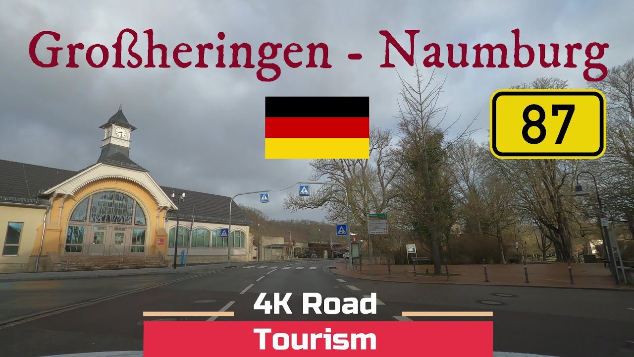 Driving Germany: L203 & B87 Gro&szlig;heringen - Bad K&ouml;sen - Naumburg - 4k scenic drive Sxony Anhalt