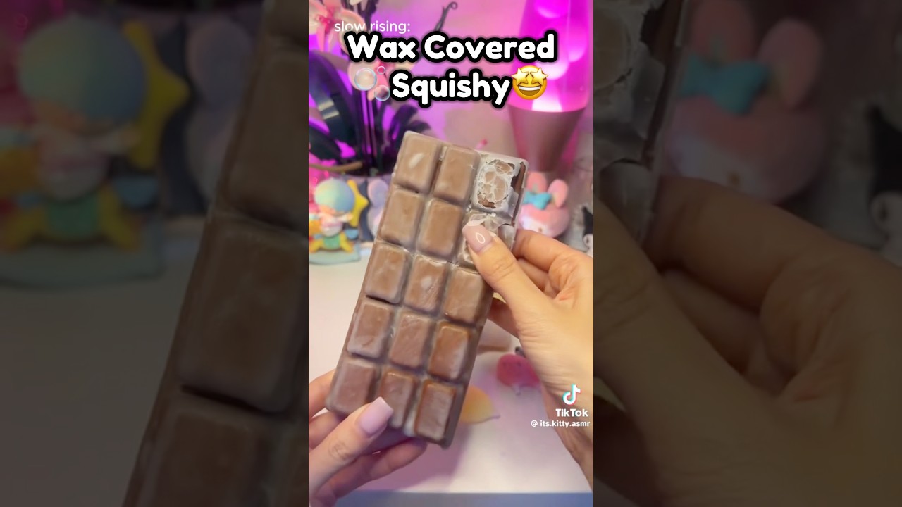 🫧Wax Covered Squishy!? #squishy #diysquishy #crafts #craft #cutecrafts #fidgettoys