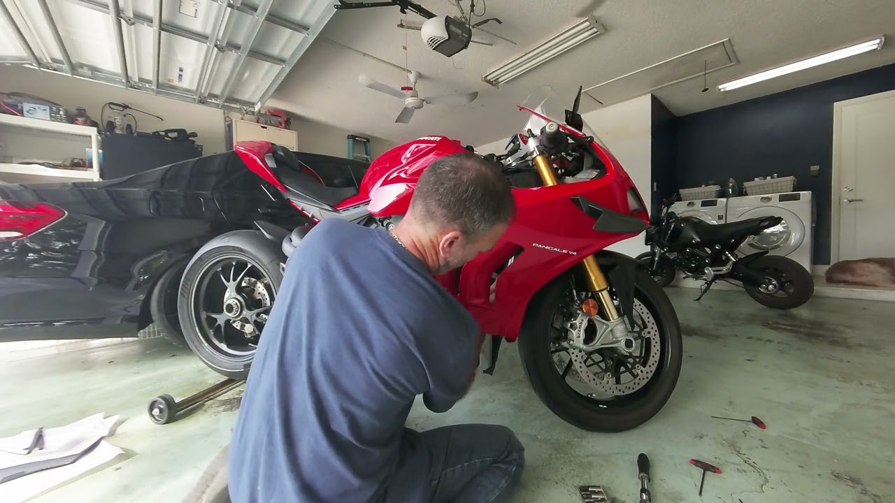 Radiator Guard Install on Ducati Panigale V4S