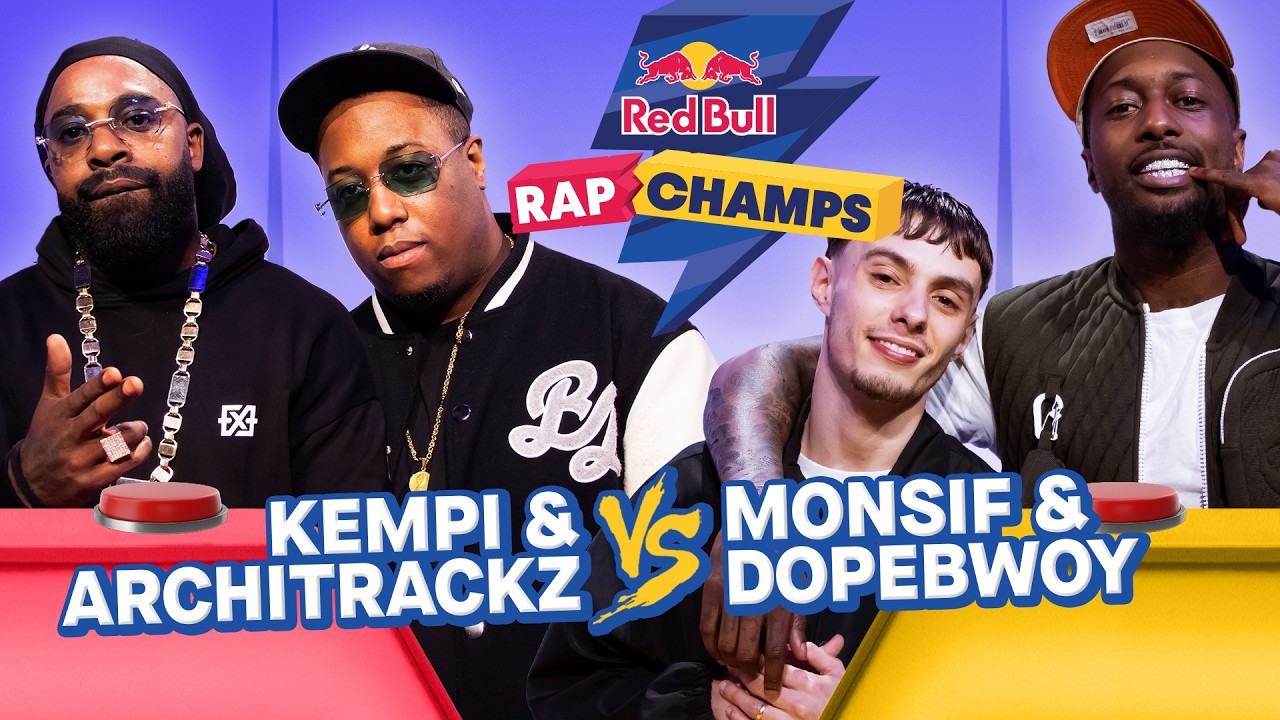“Ze leunen echt op Kempi” | Kempi & Architrackz vs. Dopebwoy & Monsif | Red Bull Rap Champs