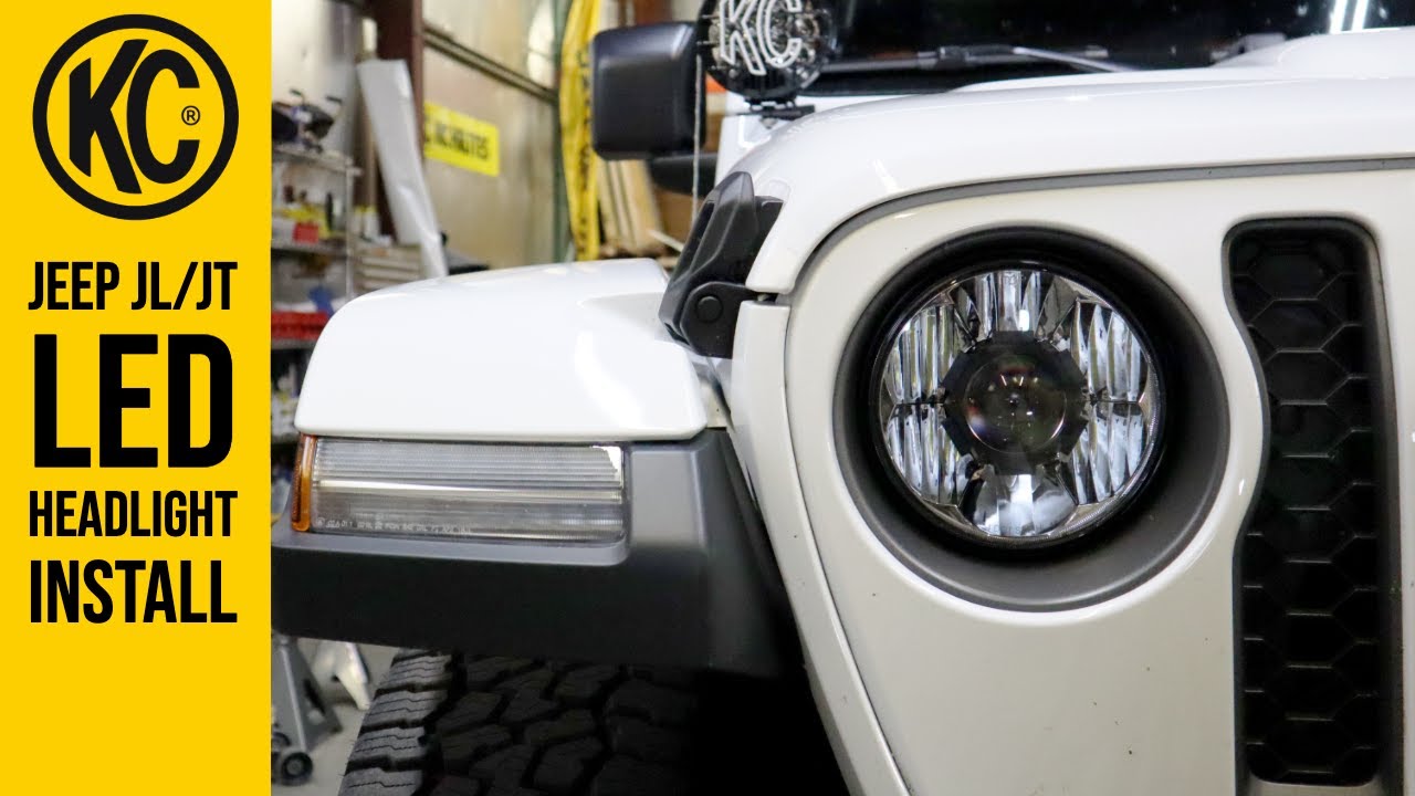 Модернизация фар Jeep Wrangler JL/JT: светодиоды KC HiLiTES® Gravity