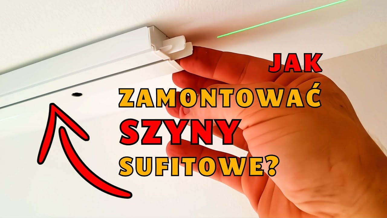 ►Montaż karnisza sufitowego. Jak zamontować szynę sufitową jedno i dwutorową? DIY Dom za 100 tys 348