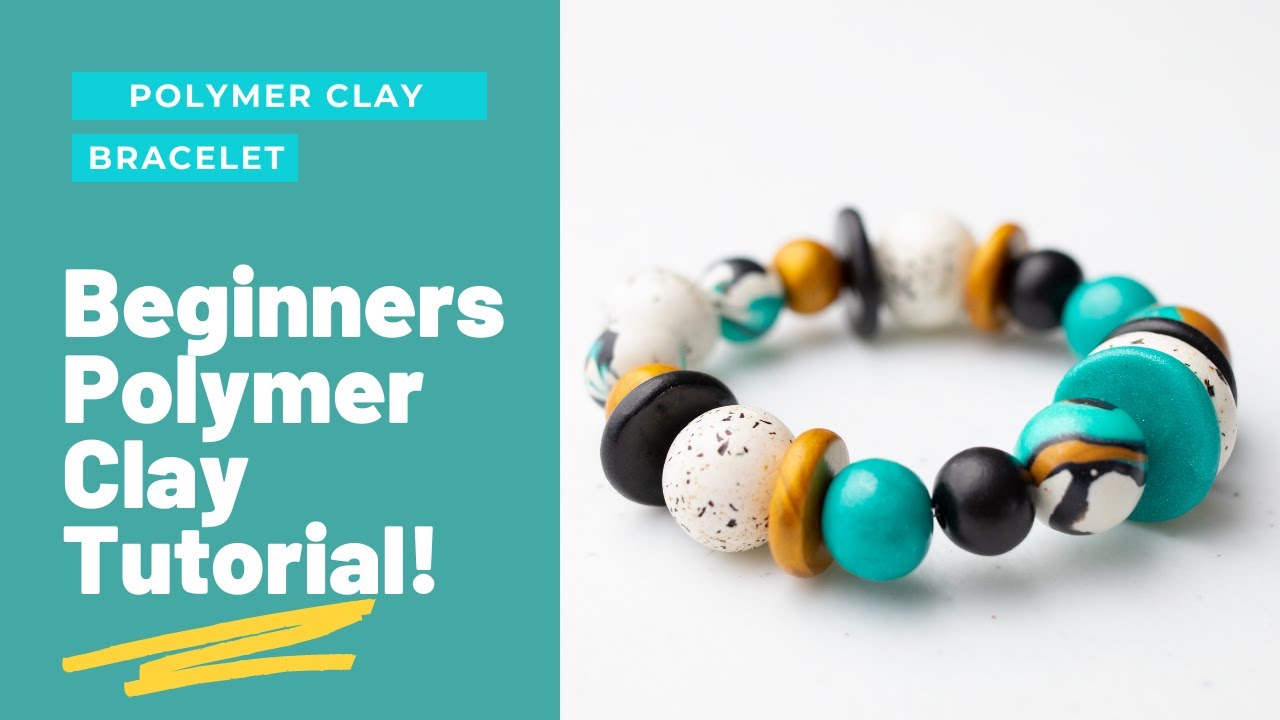 Polymer Clay Bracelet  Beginner Tutorial