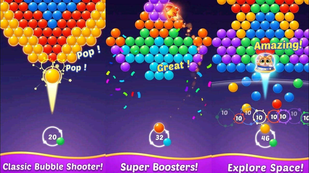 Bubble Shooter Gem Puzzle Pop All Levels Gameplay Walkthrough Android IOS