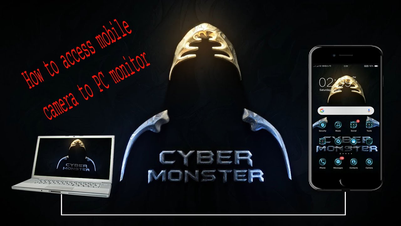 PYTHON:How to access mobile camera to PC monitor