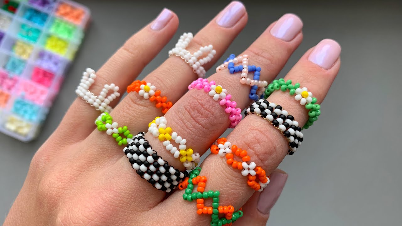 DIY Beaded Rings That Everyone’s Obsessed With 💅 | 5 New Designs