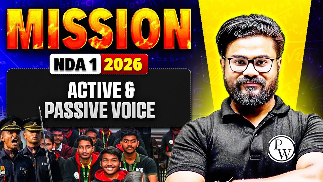 Active & Passive Voice | Mission NDA 1 - 2026 | Defence Wallah Offline Academy 