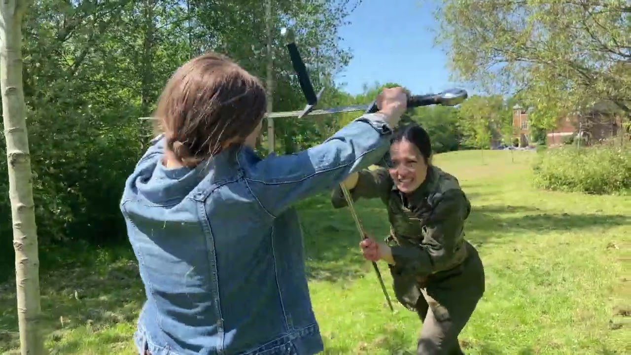 Hazel Pithers- Broadsword fight- park