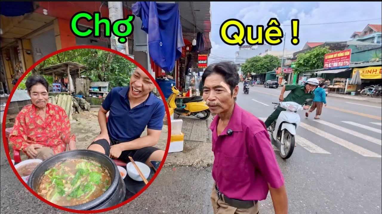 Đưa Bác Thông Đi Chợ Quê Và Nồi Lẩu Giữa Trời Mưa Gió | HUY ANH TV