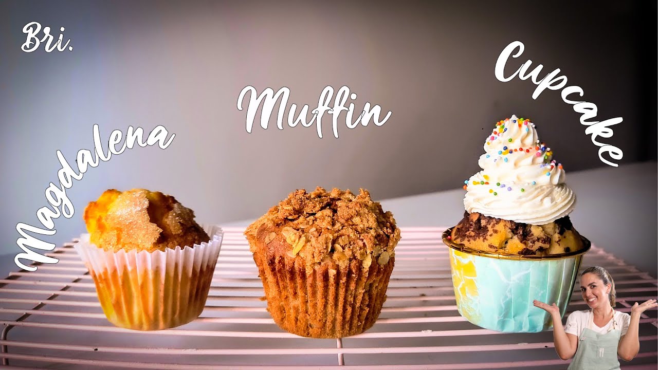 Como hacer Muffins, Cupcakes y Magdalenas? diferencias? | La Pastelería que se disfruta | Briseida