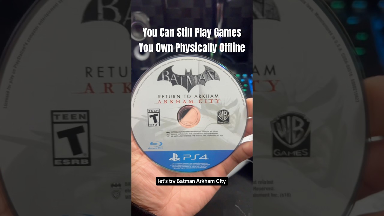 you can still play the games you own physically offline on PlayStation #PS5 #PlayStation #Gaming