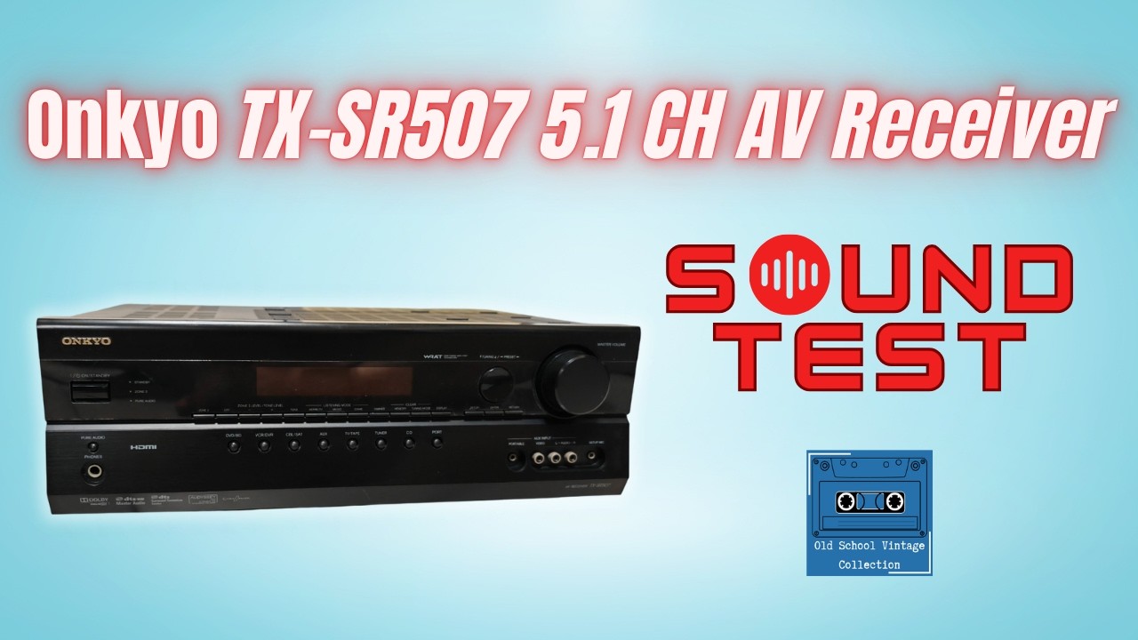 Onkyo TX SR507 AV Receiver Sound Test
