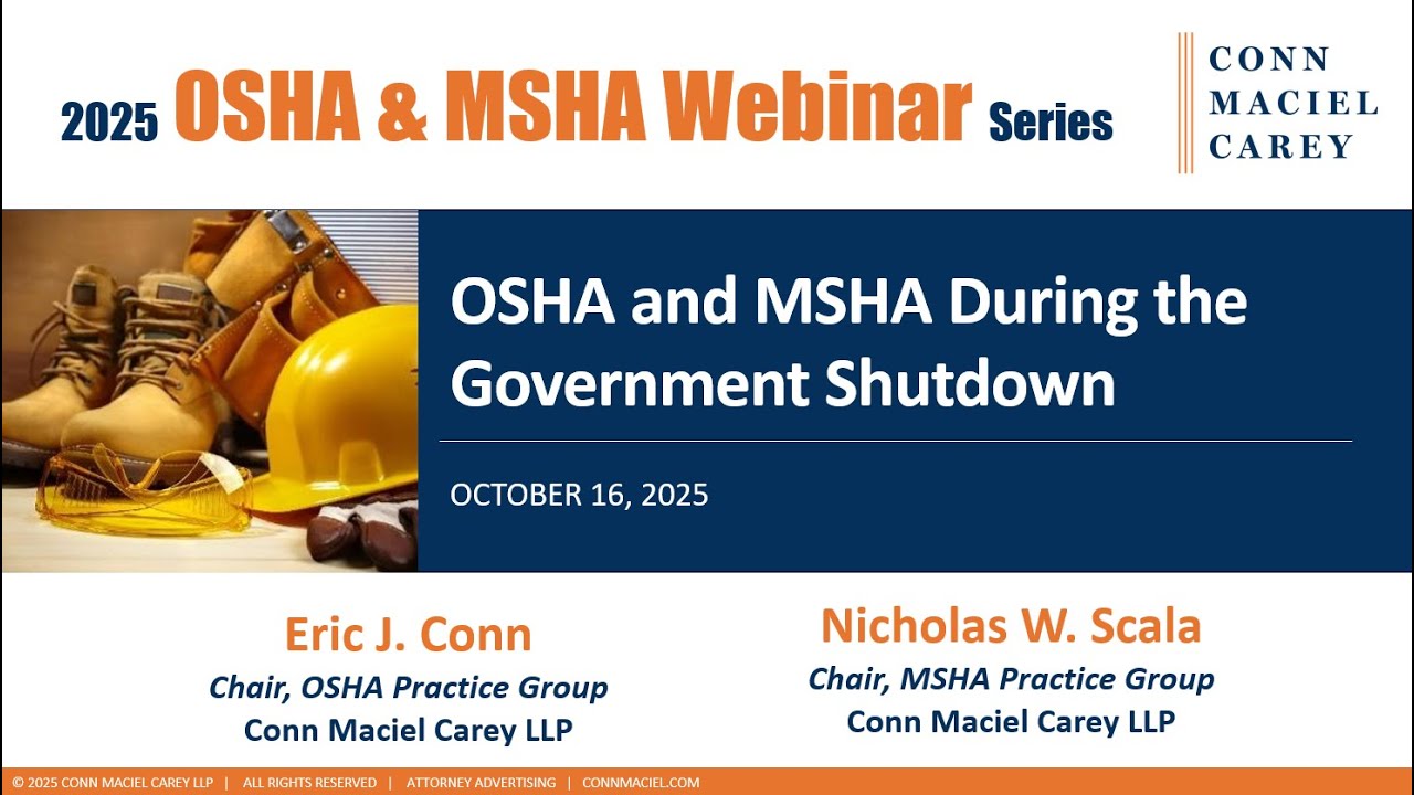 Navigating OSHA and MSHA During a Federal Government Shutdown
