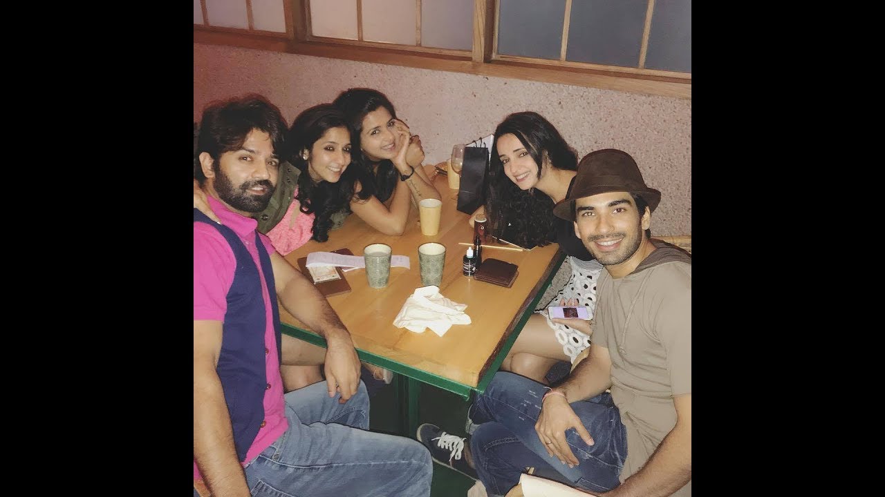 Barun Sobti and Sanaya Irani at Daljeet Birthday party