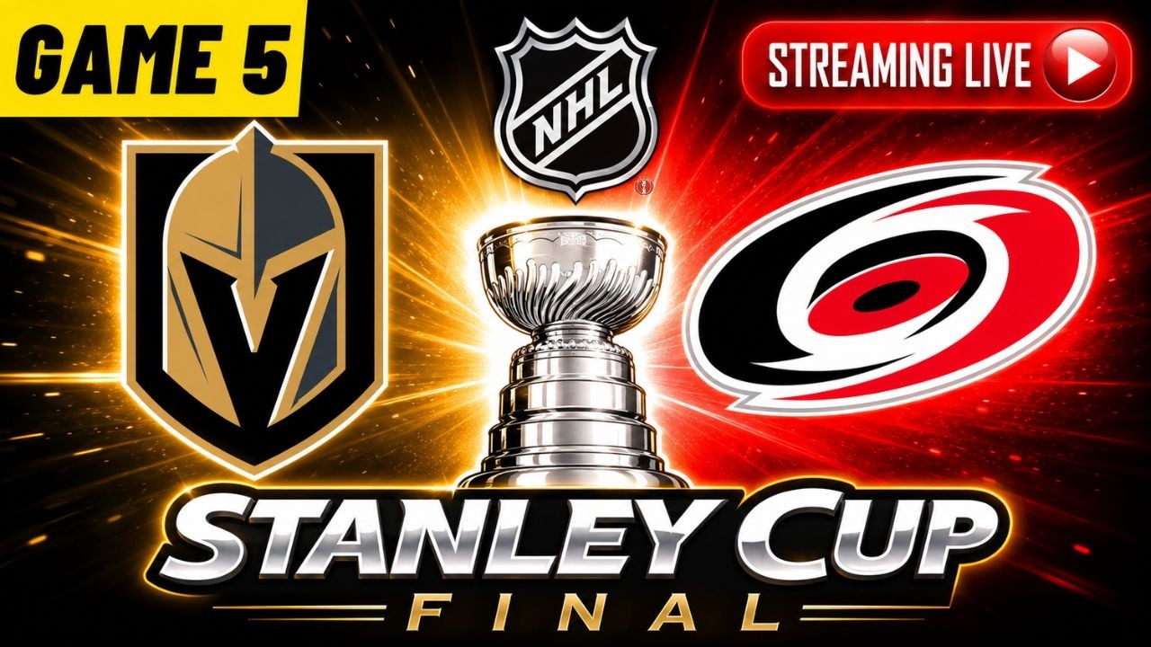 Vegas Golden Knights vs Carolina Hurricanes LIVE STREAM | Stanley Cup Final Game 5 | NHL Playoffs