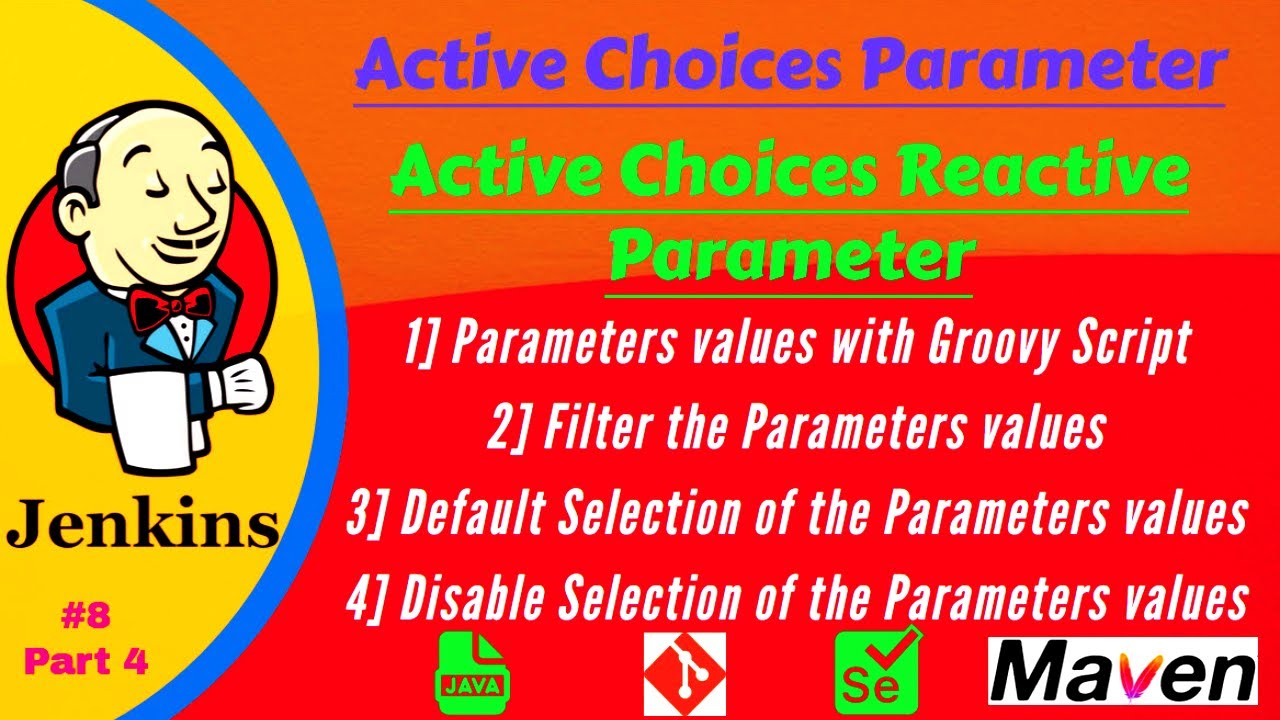 Jenkins Active Choice Parameter |Active Choices Reactive Parameter| Jenkins Dynamic parameterization