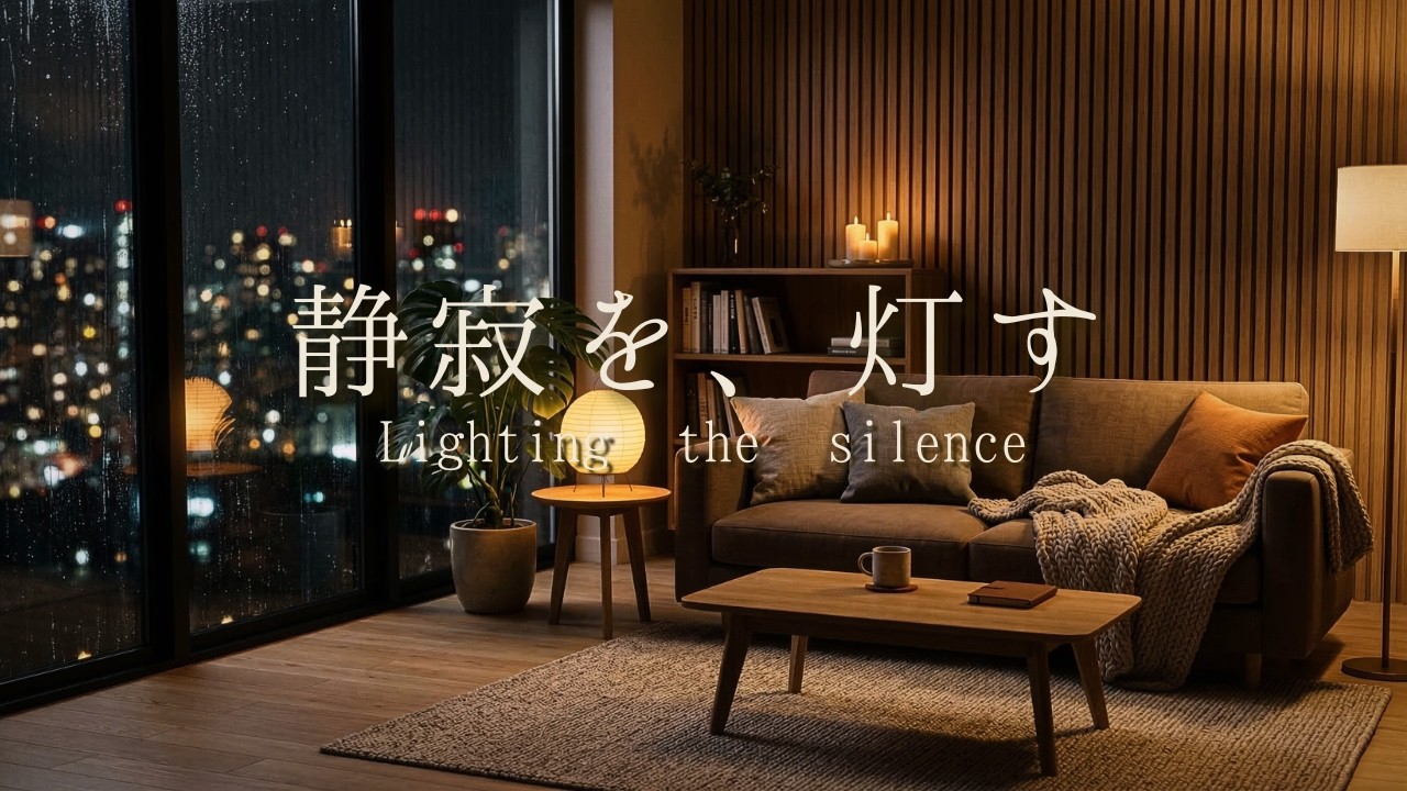 【癒しBGM】静寂を、灯す｜心地よい雨音とピアノが、疲れた心を優しく包む夜｜Lighting the Silence - Relaxing Rain & Piano