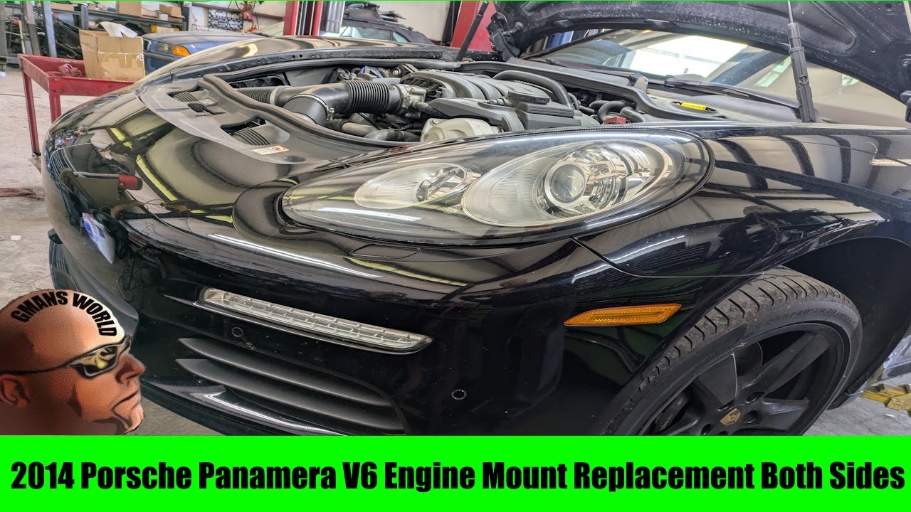 2014 Porsche Panamera V6 Engine Mount Replacement Both Sides