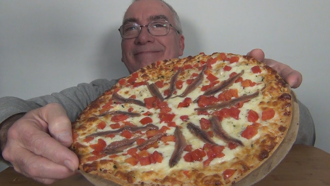 ASMR Adding Anchovies to my Store Bought Frozen Pizza