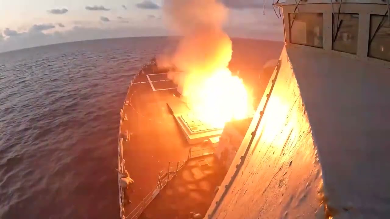 US releases video of warship launching missiles amid Iran war