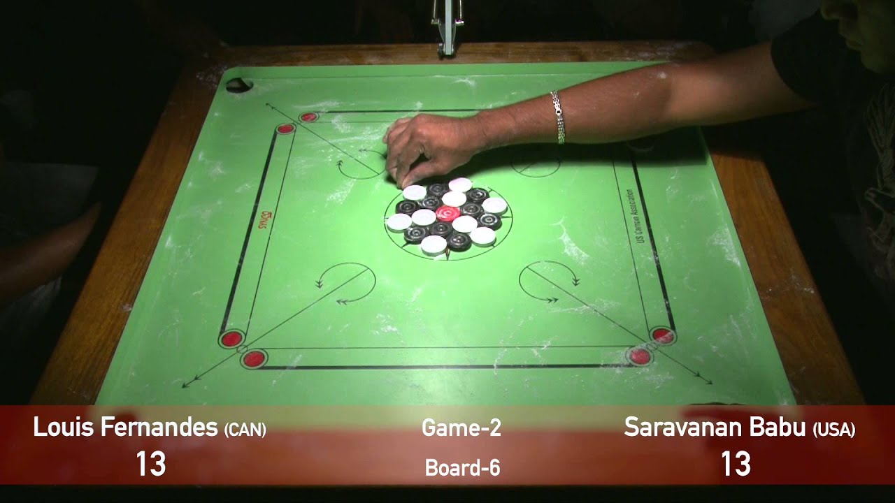 US OPEN 2015 Carrom Championship Singles Finals Game2