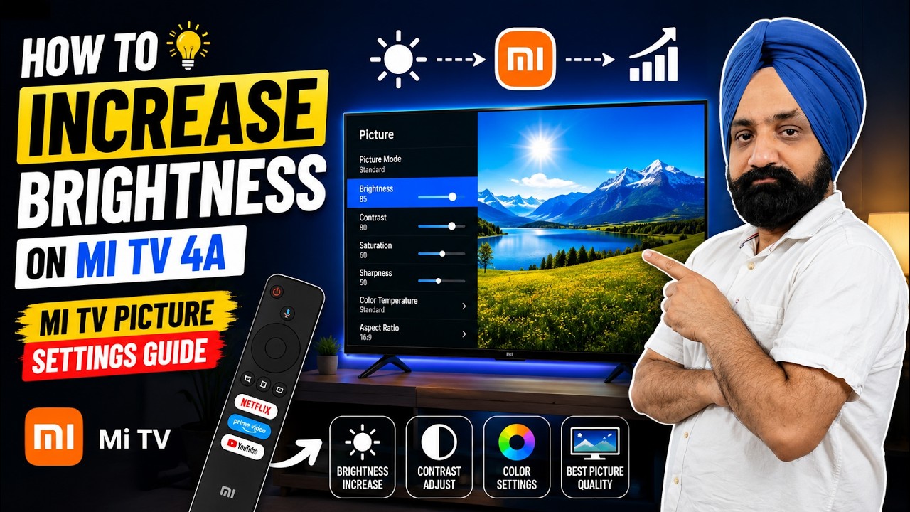 How to Increase Brightness on Mi TV 4A | Mi TV Picture Settings Guide | Mi TV Picture Settings