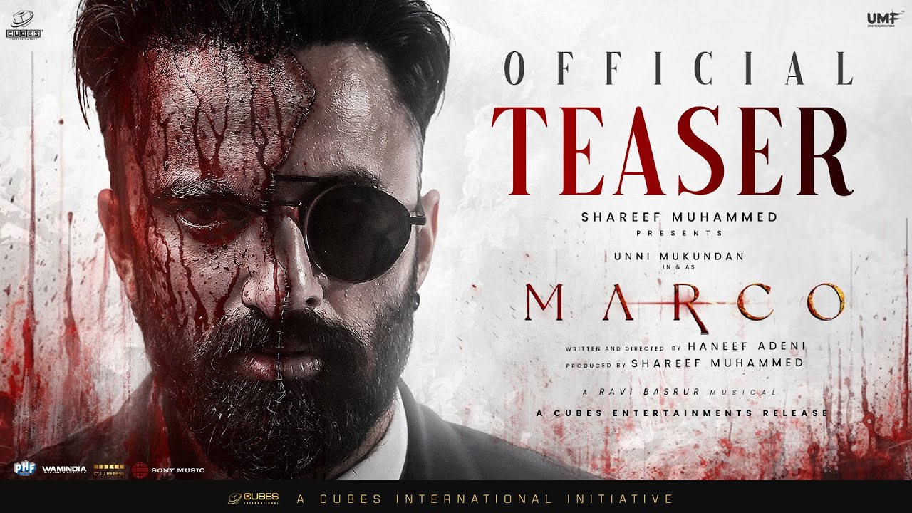 Marco Official Teaser | Unni Mukundan | Shareef Muhammed | Haneef Adeni | Ravi Basrur