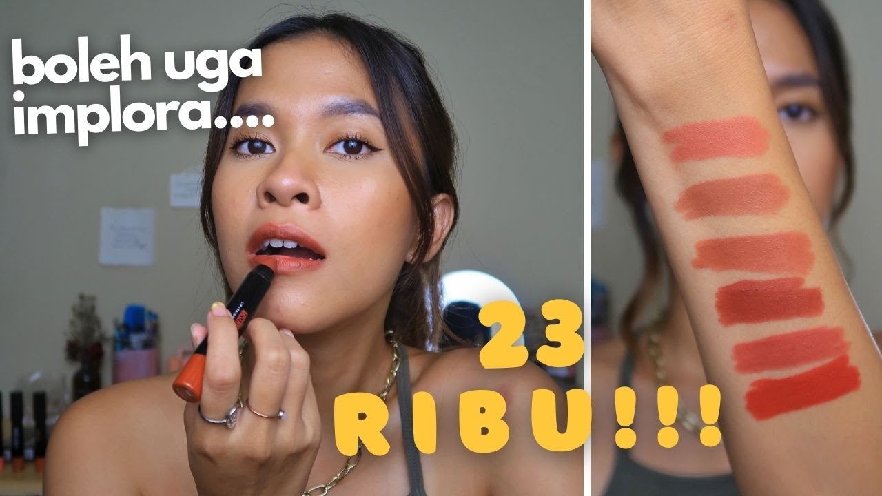Review + swatches Implora lip crayon satin. Lip crayon murah meriah tapi high quality?