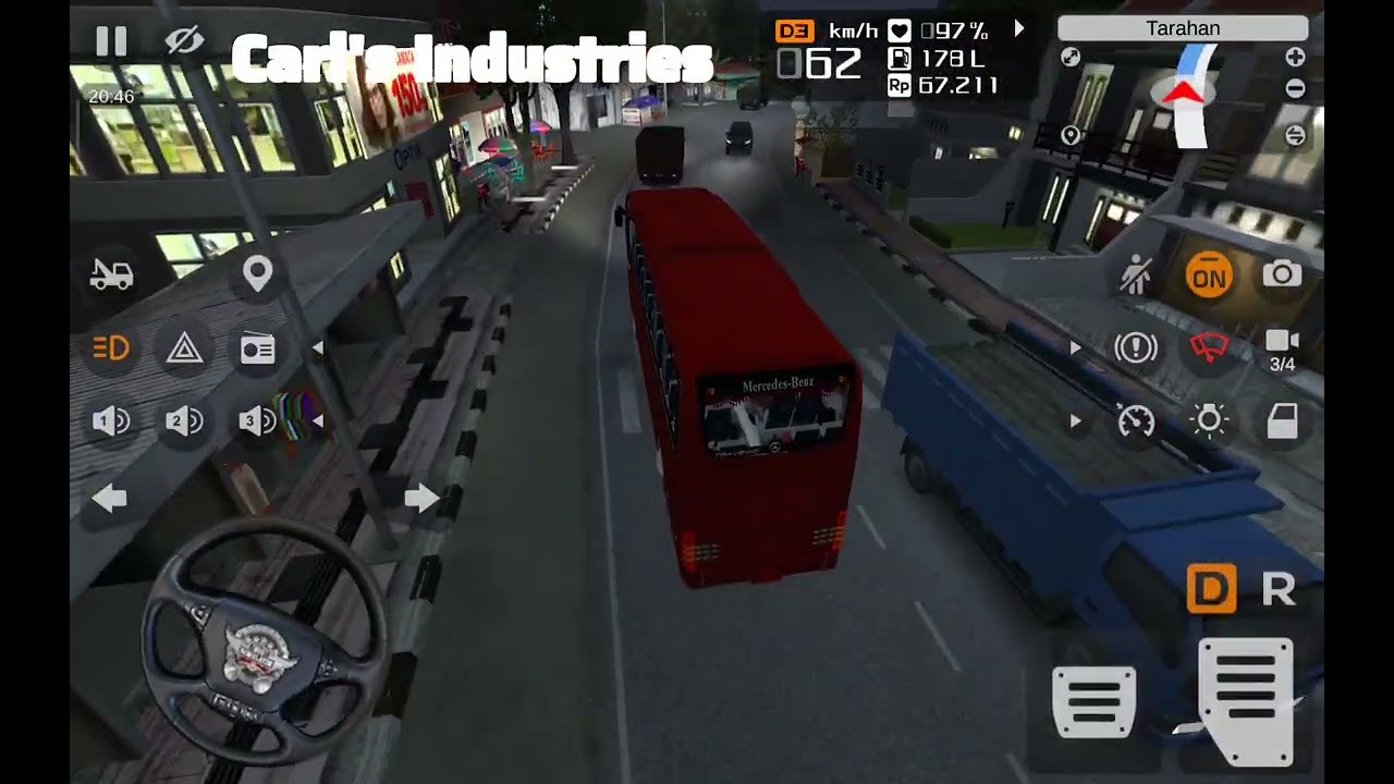 Mercedes Benz Travego SHD 2016 MOD in BUSSID 4.5 UPDATE 