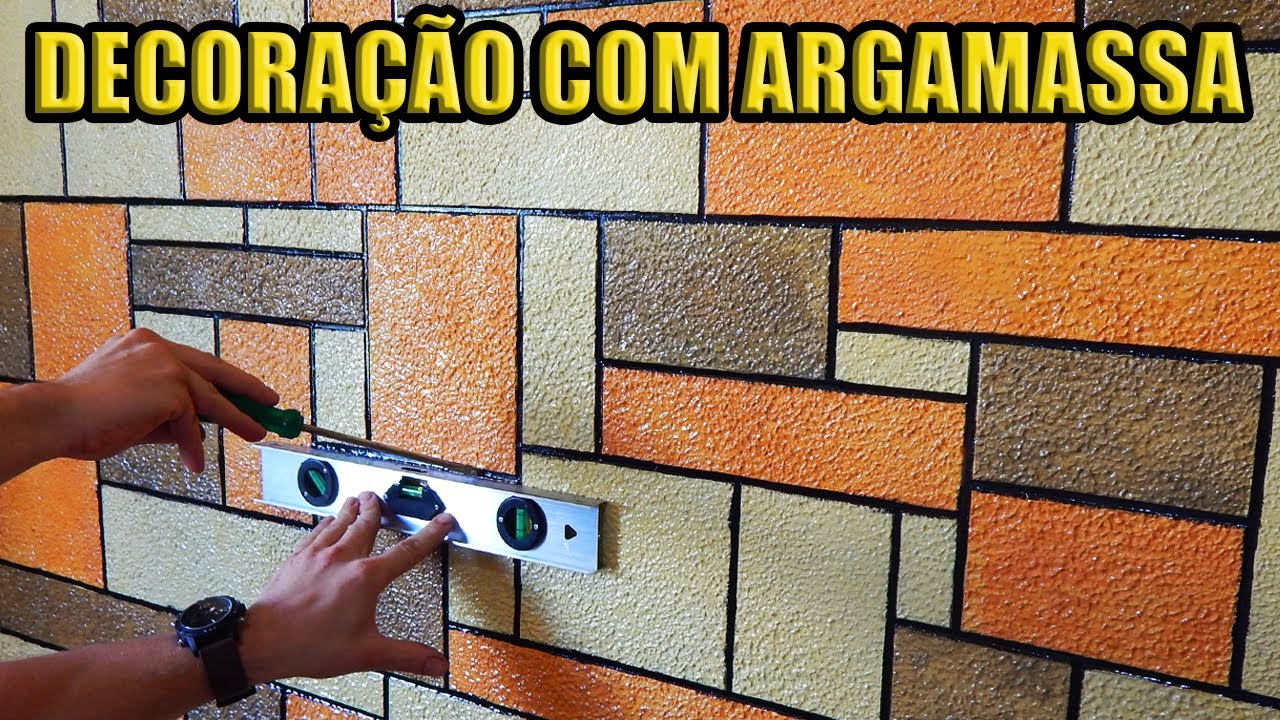 DECORAÇÃO QUE CABE NO SEU BOLSO - TEXTURA COM ARGAMASSA
