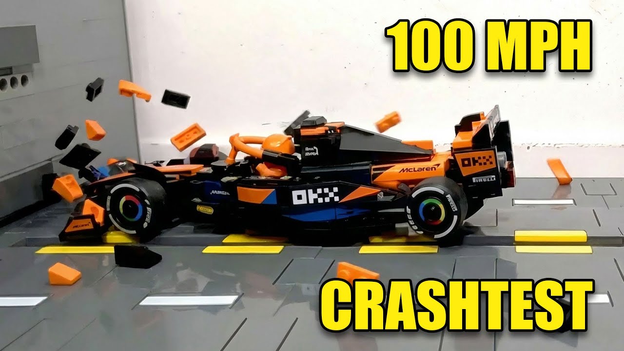 CAN LEGO F1 MCLAREN SURVIVE 100 MPH CRASH?