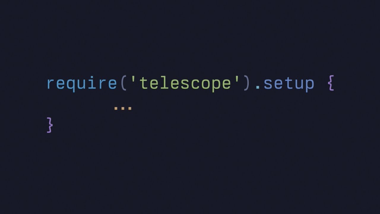 введение в telescope.nvim
