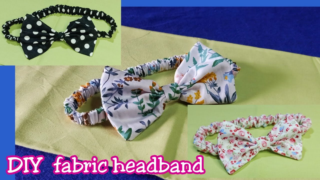 DIY fabric Bow headbands / DIY headbands / How to make bow headbands