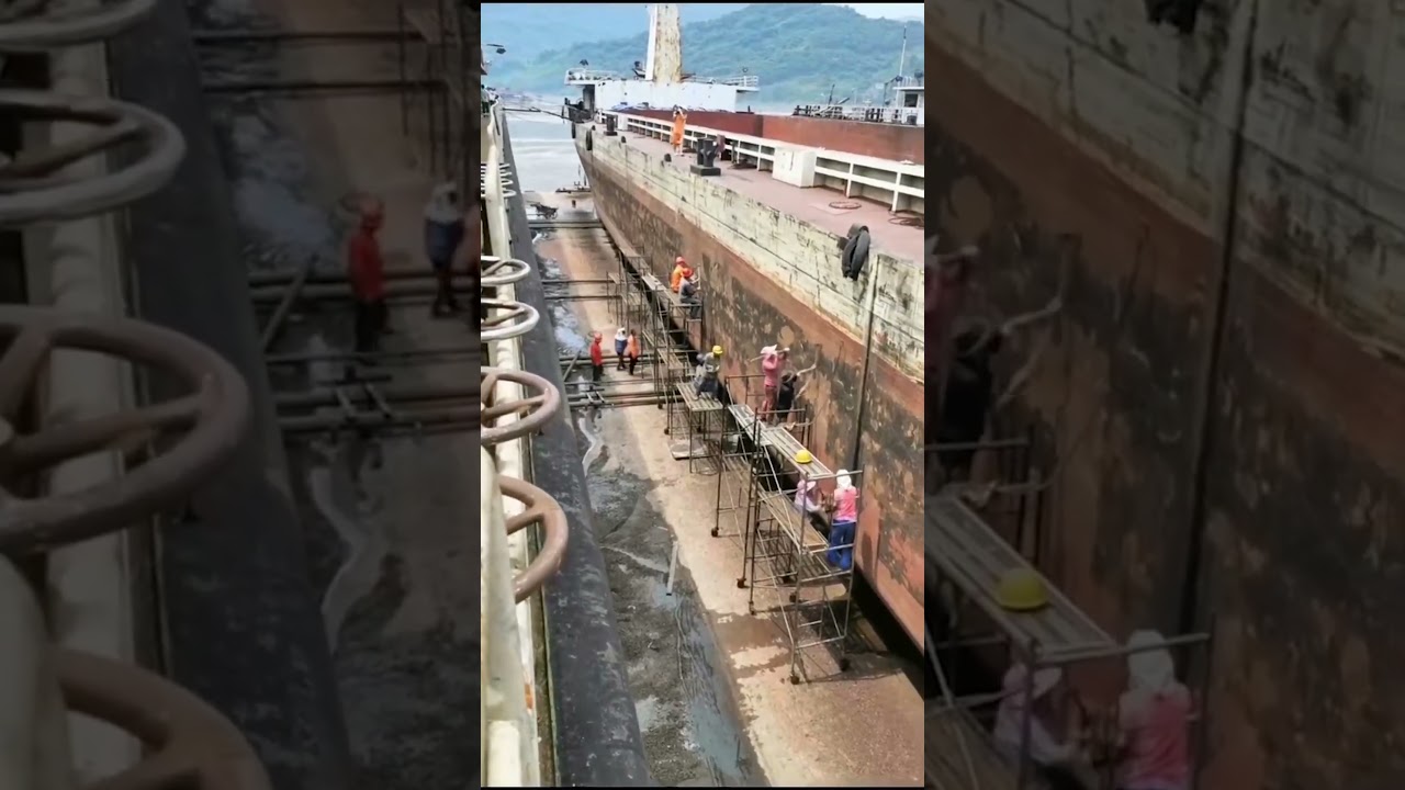 CW laser cleaning machine application senario in ship derusting! 