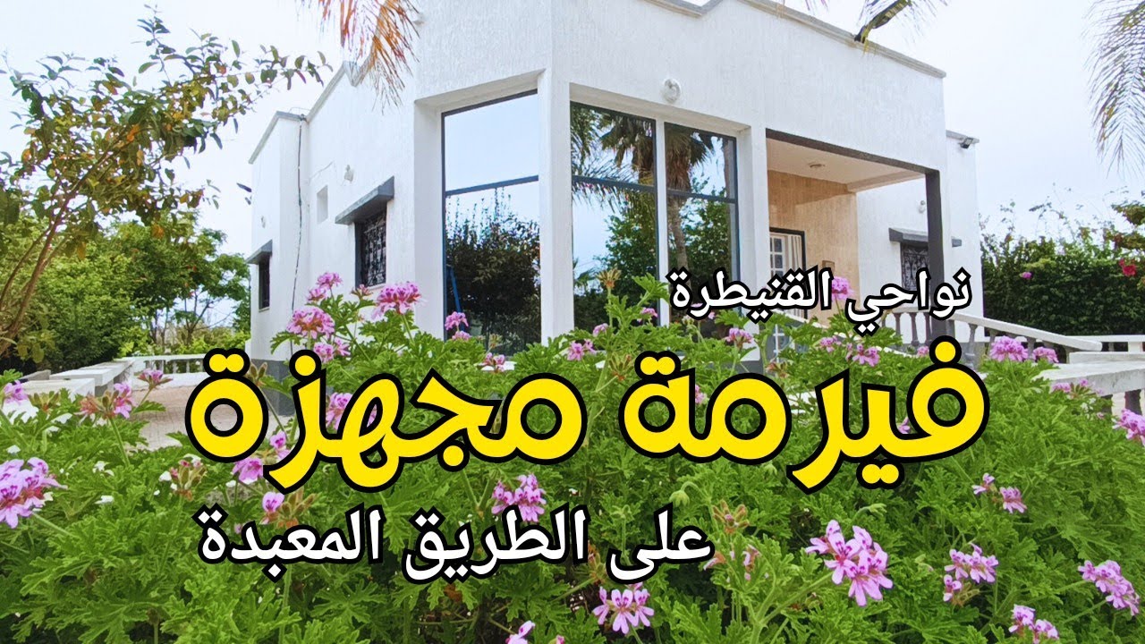 فيرمة مجهزة بكل شيء منزل كبير ، مسبح ، اشجار ، اسطبلات. على الطريق المعبدة نواحي القنيطرة