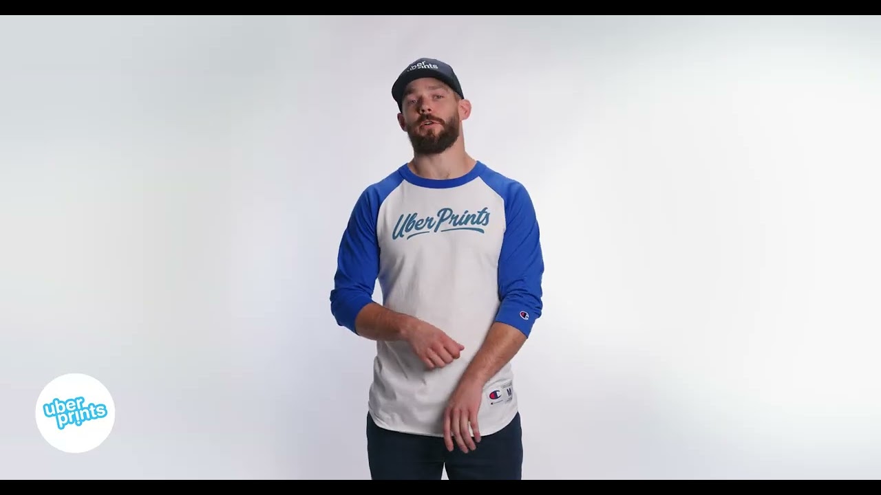 Raglan Baseball Tee by Champion - Review Clip | Custom Printed at UberPrints