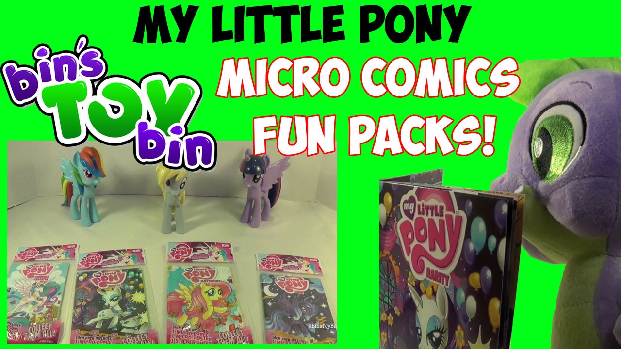 My Little Pony Micro Comics Fun Packs! Rarity, Luna, Celestia & Fluttershy! by Bin's Toy Bin