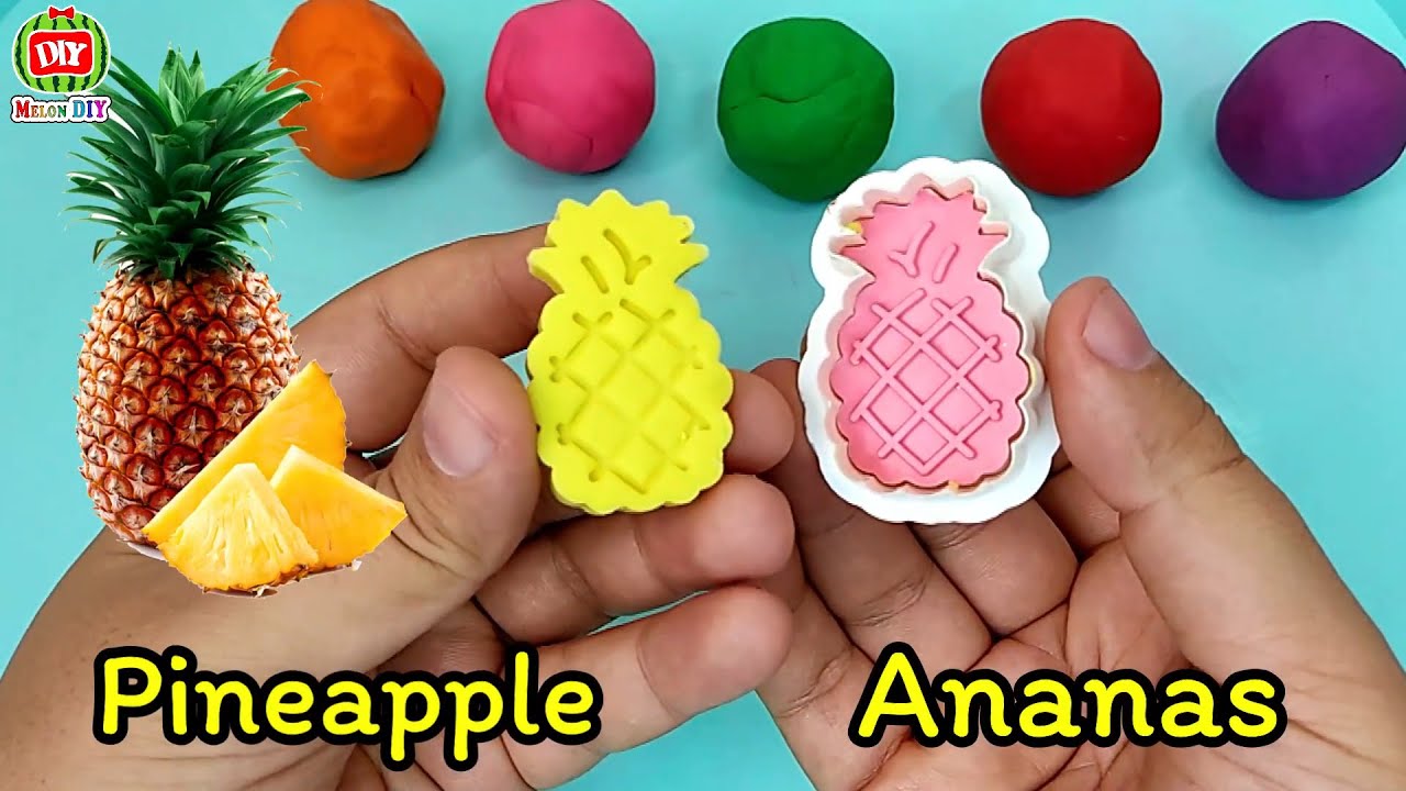 Play Doh - Let's make Fruits and vegetables with Play Dough - Préparons des fruits et légumes