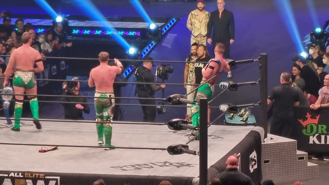 Kenny Omega and Will Ospreay Off Air - After AEW Dynamite - Cleveland, OH - 8/24/22