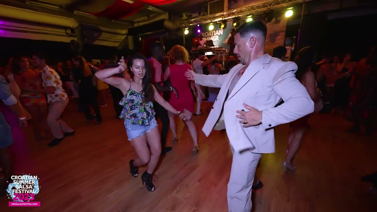 Fabián Sabor A Fuego & Nadiya Yagfarova ~ salsa social dancing @ CSSF, Rovinj