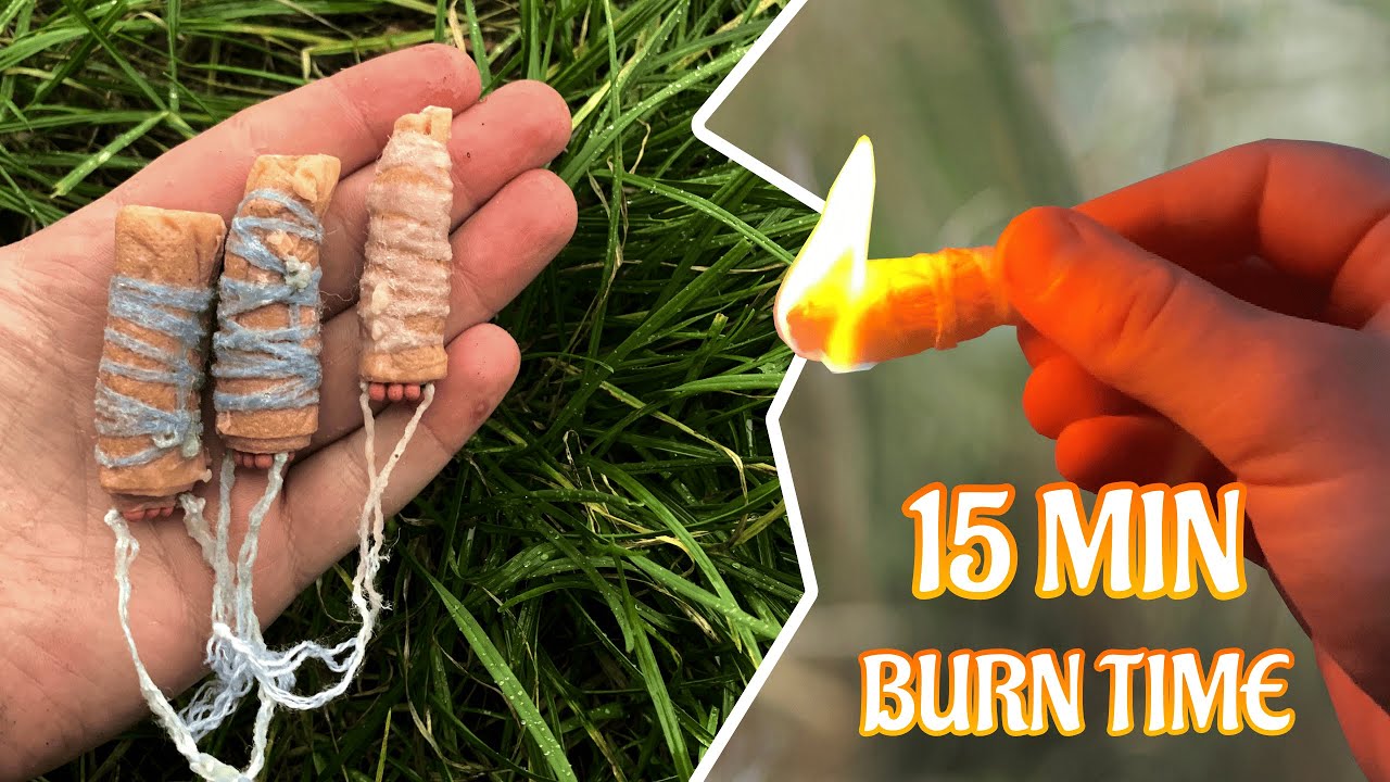 15-Minute Burn: The Ultimate Survival Pull-Pin Firestarter You Can Make! 🔥🔥🔥