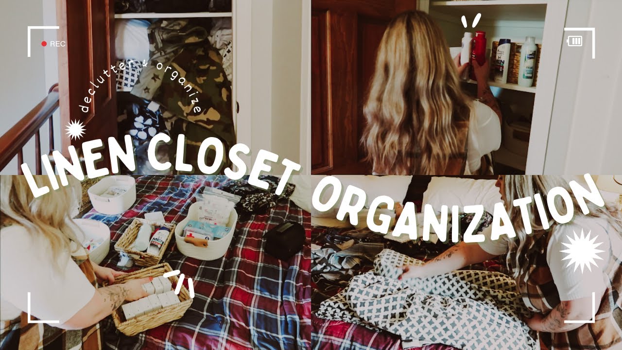 ✨NEW✨LINEN CLOSET ORGANIZATION | DECLUTTER + ORGANIZE